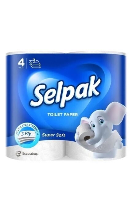 SELPAK-Туалетний папір Selpak білий 4 шт-8690530046573