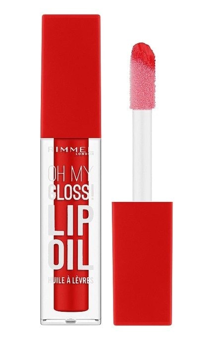 RIMMEL-Блеск-масло для губ Rimmel Oh My Gloss 004 Vivid Red 4,5 мл-3616305499875