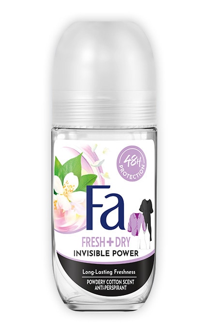 FA-Антиперспірант жіночий Fa Invisible Power Аромат бавовни 50 мл-4015000998529