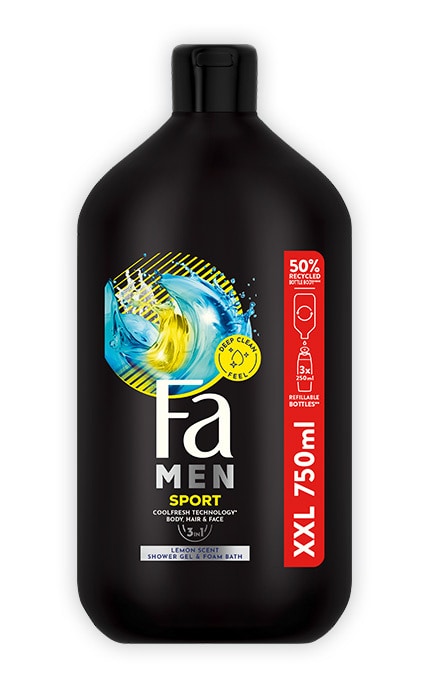 FA-Мужской гель для душа Fa Sport 750 мл-5201143728942