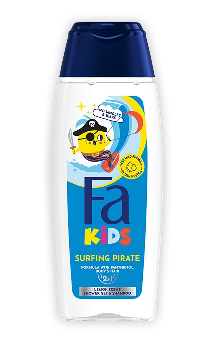 FA-Гель для душа и шампунь Fa Kids для детей 250 мл-9000100662468