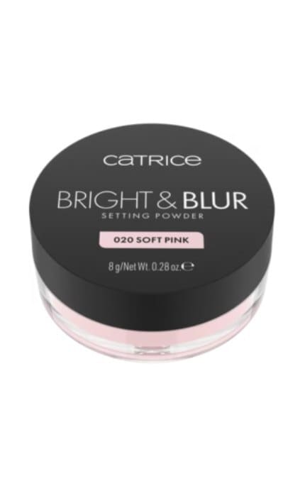 CATRICE-Рассыпчатая пудра для лица Catrice Bright & Blur Setting Powder 020 Soft Pink 8 г-4059729548177