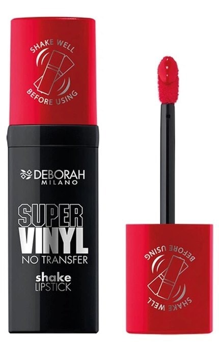 DEBORAH GROUP S.r.l-Рідка помада для губ Deborah Super Vinyl Shake 04 Signature Red 4 мл-8009518442243