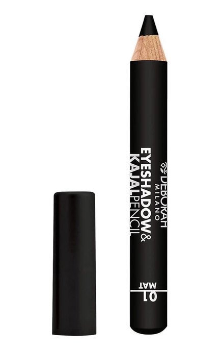 DEBORAH GROUP S.r.l-Тіні-олівець для повік Deborah Eyeshadow&Kajal Pencil 01 Mat Black 2 г-8009518319590