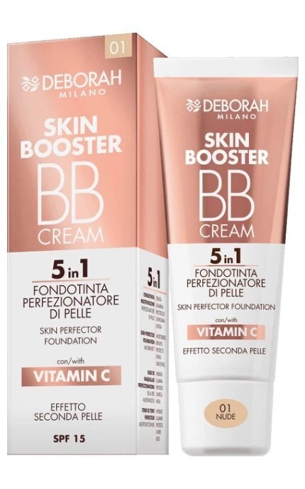 DEBORAH GROUP S.r.l-Тональный BB-крем Deborah Skin Booster BB Cream 5 in 1 SPF15 01 Nude 30 мл-8009518425949
