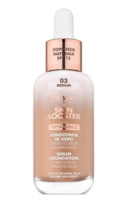DEBORAH GROUP S.r.l-Тональная сыворотка Deborah Skin Booster Serum Foundation Vitamin С SPF15 03 Medium 30 мл-8009518414394