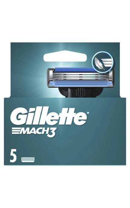 GILLETTE MACH 3-Сменные картриджи для бритья Gillette Mach3 5 шт-7702018552313