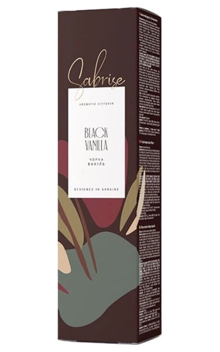 SABRISE-Ароматичний дифузор Sabrise Black Vanilla 85 мл-4820184443464