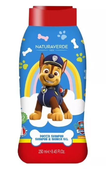 NATURAVERDE KIDS-Детский гель для душа и шампунь Naturaverde Kids Paw Patrol Shampoo & Shower Gel 250 мл-8029241134963
