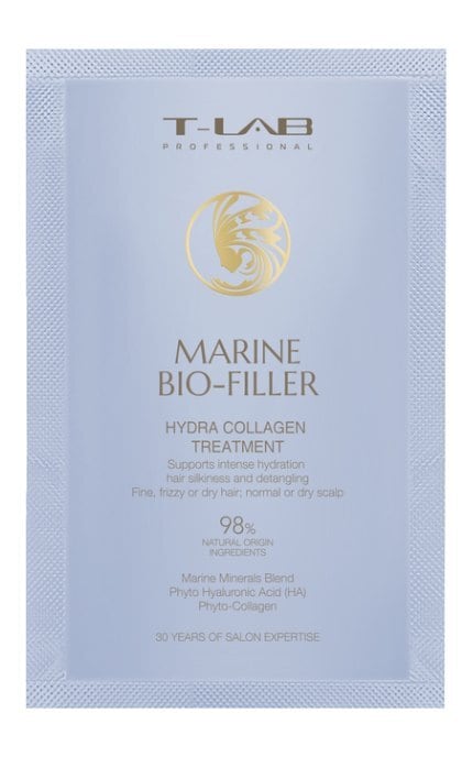T-LAB-Кондиционер для волос T-Lab Professional Marine Bio-Filler Hydra Collagen Treatment 15 мл -5060466667013
