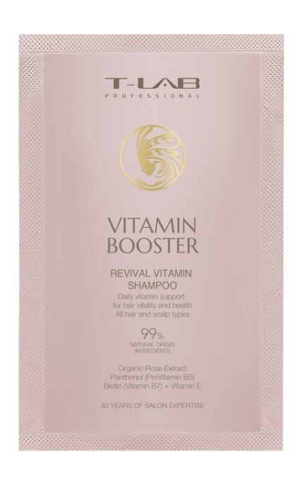 T-LAB-Восстанавливающий шампунь T-Lab Professional Vitamin Booster Revival Shampoo с витаминным бустером 15 мл-5060466666986