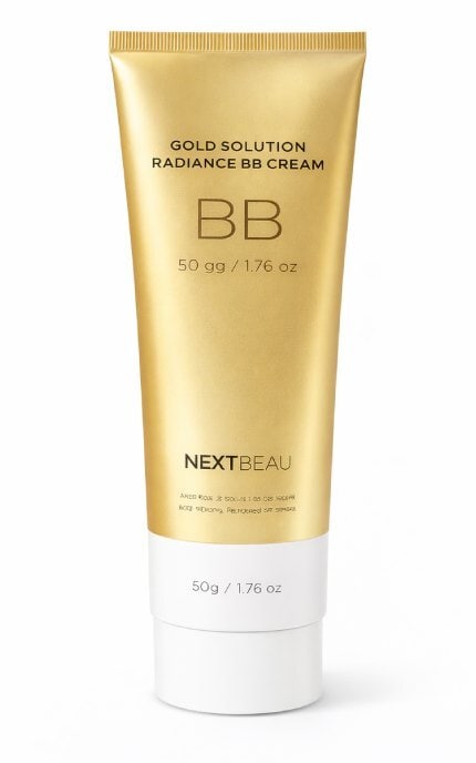 NEXTBEAU-Крем SPF 50+/PA+++ Natural Beige Nextbeau Gold Solution Radiance BB 50 г-8809696983374