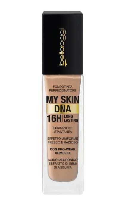 BELLAOGGI-Тональная основа для лица Bellaoggi My Skin DNA 16H 15C - Golden Sand 34 г-8028997014994