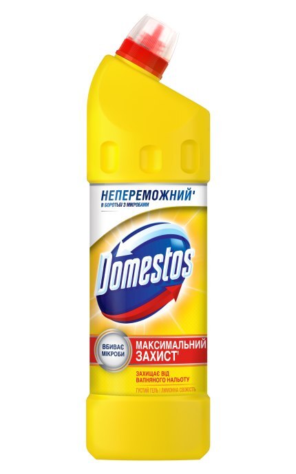DOMESTOS-Средство для мытья универсальное Domestos Лимонная свежесть 24 часа 1000 мл-4605922015468