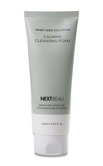 NEXTBEAU-Пінка для вмивання заспокійлива Nextbeau Hemp seed 150 мл-8809696981127