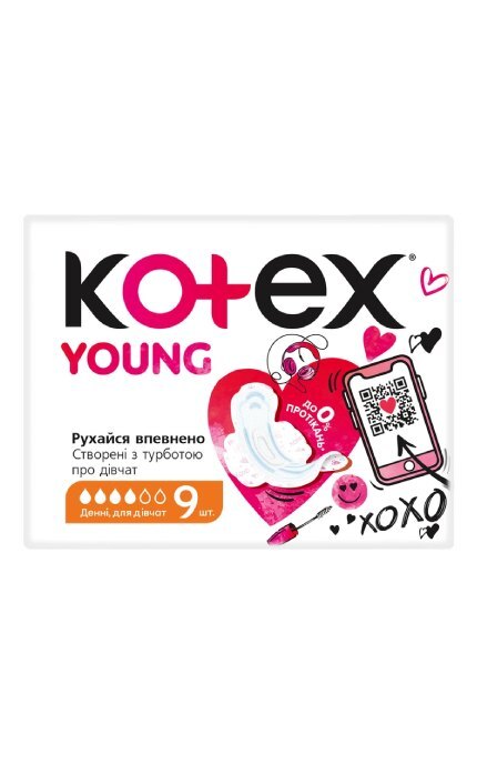 KOTEX-Гігієнічні прокладки Kotex Young Day 9 шт-5029053584409