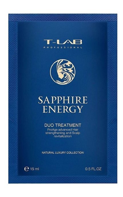 T-LAB-Дуо-кондиционер T-LAB Professional Sapphire Energy для укрепления волос 15 мл-5060466663237