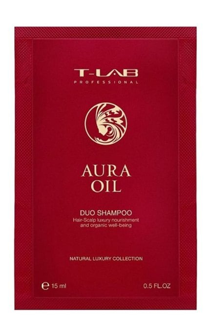 T-LAB-Шампунь для волос T-LAB Professional Aura Oil Duo Shampoo восстанавливающий 15 мл-5060466663251