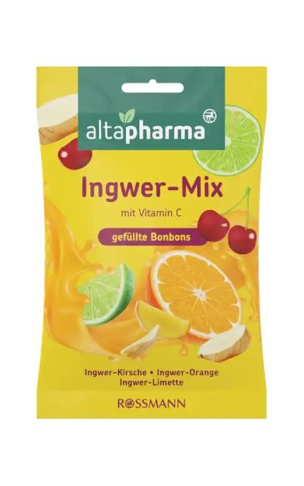 ALTAPHARMA-Льодяники з імбирем і вітаміном C Altapharma 100 г-4305615615615