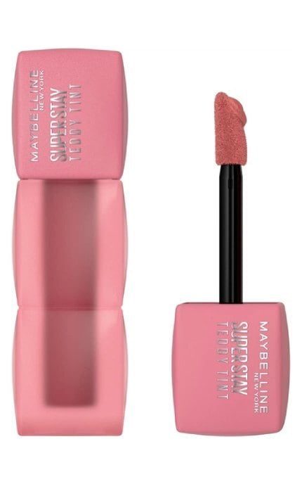MAYBELLINE NY-Стойкая матовая помада-тинт для губ Maybelline New York Super Stay Teddy Tint 90 Ribbon Tied 5 мл-3600531716813