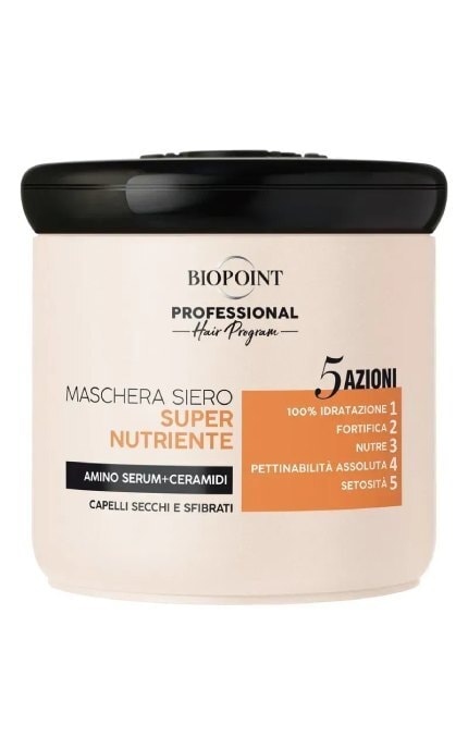 -Маска-сыворотка для сухих и поврежденных волос BioPoint 5 действий, аминокислотная сыворотка + церамиды 400 мл-8050507531219
