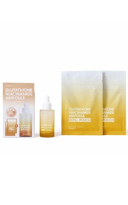 SKIN627-Сироватка для обличчя ампульна Skin627 Глутатіон і Ніацинамід 1 флакон з піпеткою 34 мл + 2 саше-запаски -8809696985248