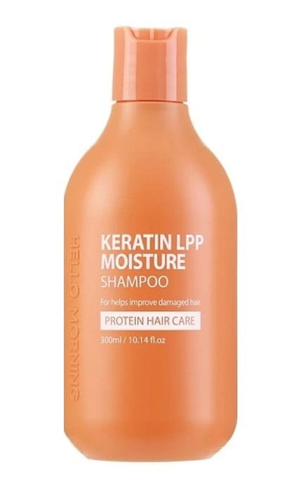 HELLO MORNING-Шампунь для волос с кератином Hello, Morning Keratin LPP Moisture Shampoo увлажняющий 300 мл-8809925104723