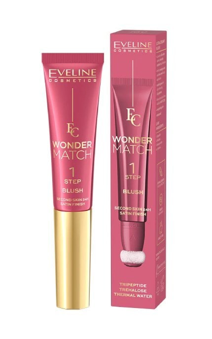 EVELINE-Ультракремові рум'яна для обличчя Eveline Cosmetics Wonder Match Blush 01 14 мл-5903416080039