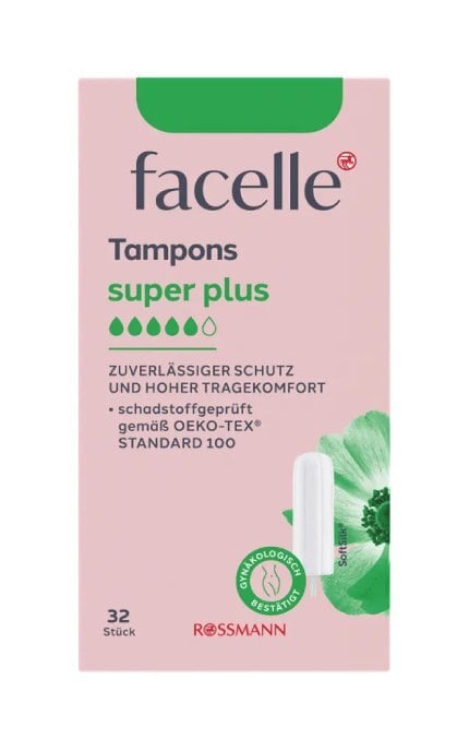 FACELLE-Тампони жіночі гігієнічні Facelle Super Plus 32 шт-4305615514376