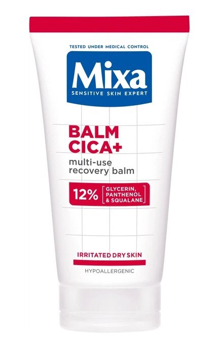 MIXA-Багатофункціональний відновлювальний бальзам Mixa Cica Balm+ для подразненої сухої чутливої шкіри немовлят, дітей та дорослих 50 мл-3600551183381