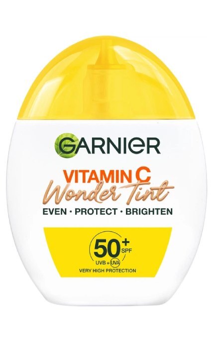 SKIN NATURAL-Тональный флюид для лица Garnier Vitamin C Wonder Tint SPF50 Натуральный 40 мл-3600542664905