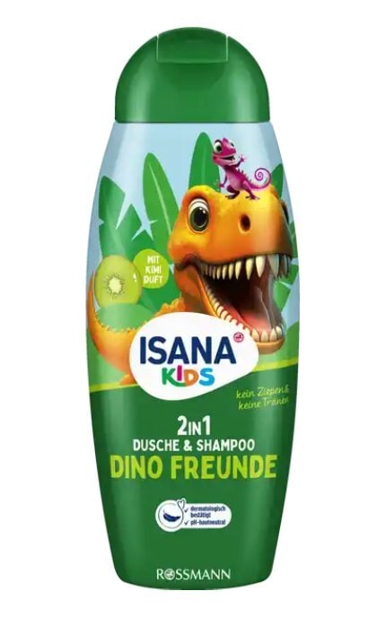 ISANA KIDS-Дитячий гель для душу Isana Kids 2в1 Dino 300 мл-4068134031976