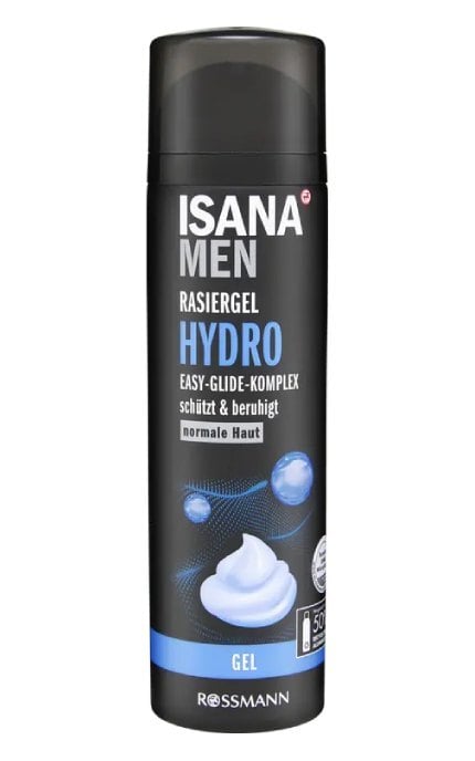 ISANA MEN-Гель для гоління Isana Men Hydro Rossmann чоловічий 200 мл-4305615941394