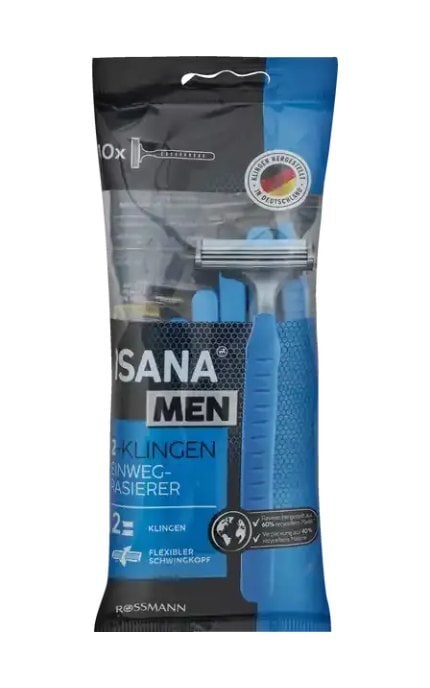 ISANA MEN-Станки для бритья мужские Isana Men двухлезвийные одноразовые 10 шт-4305615613956