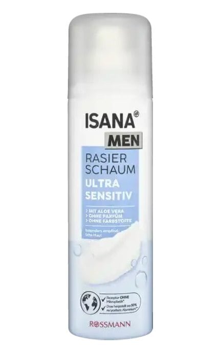 ISANA MEN-Пена для бритья мужская Isana Men для очень чувствительной кожи 300 мл-4305615614083