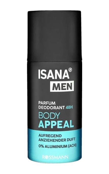 ISANA MEN-Дезодорант спрей чоловічий Isana Men Body Appeal 150 мл-4305615754093