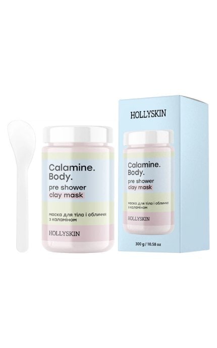 HOLLISKIN-Маска для тіла і обличчя Hollyskin Calamine. Body. з Каламіном від прищів 300 г-4823109702745