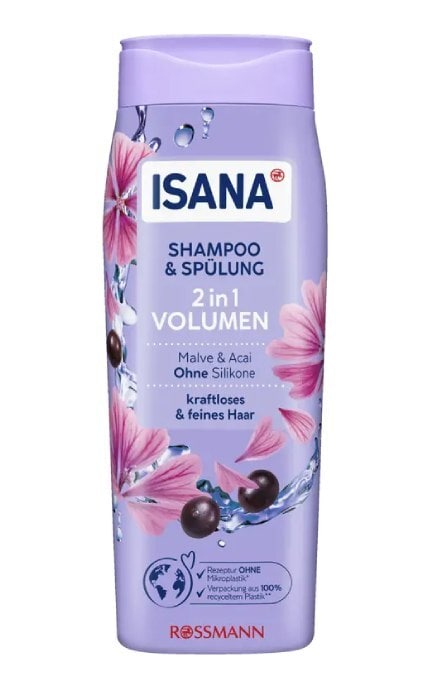 ISANA-Шампунь для волос Isana 2в1 300 мл-4305615566115