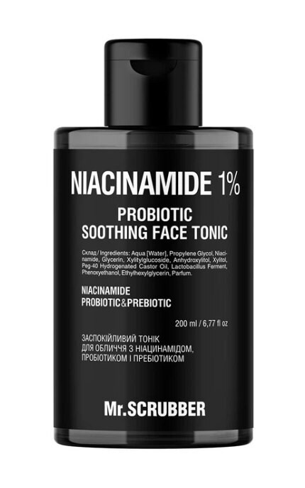 MR.SCRUBBER-Тоник для лица Mr.Scrubber Niacinamide 1% успокаивающий 200 мл-4823109702837
