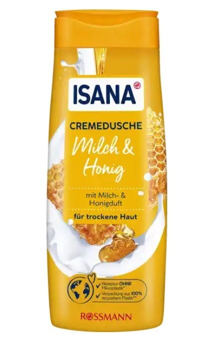 ISANA-Крем-гель для душу Isana Молоко та мед 300 мл-4305615609447