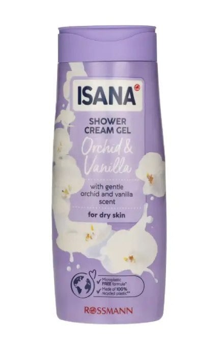 ISANA-Крем-гель для душа Isana Орхидея-ваниль 300 мл-4305615682648