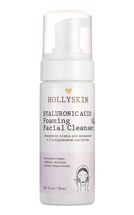 HOLLISKIN-Пенка для умывания Hollyskin Hyaluronic Acid Foaming Facial Cleanser Очищающая 150 мл-4823109700215