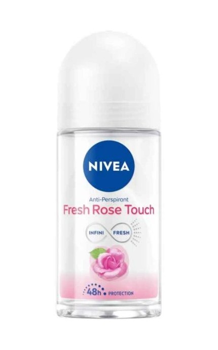 NIVEA-Дезодорант шариковый женский Nivea Свежее прикосновение розы, 50 мл-42419662
