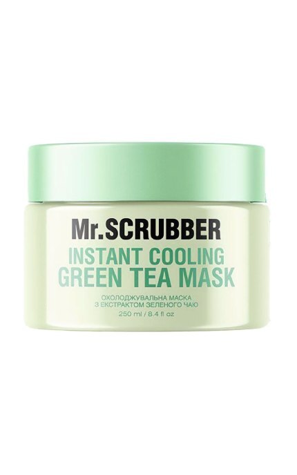MR.SCRUBBER-Охлаждающая маска для лица Mr.Scrubber Instant Cooling Green Tea Mask с экстрактом зеленого чая 250 мл-4823109702349