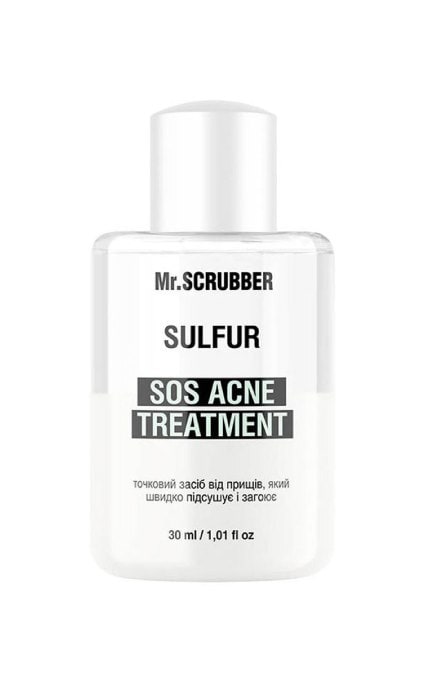 MR.SCRUBBER-Точковий засіб від прищів Mr.Scrubber SOS Acne Treatment Sulfur 30 мл-4823109702271
