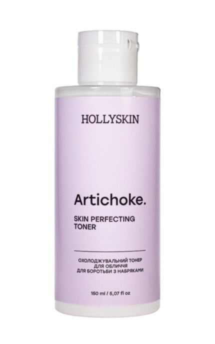 HOLLISKIN-Охлаждающий тонер для лица HOLLYSKIN Artichoke Skin Rerfecting для борьбы с отеками 150 мл-4823109701878