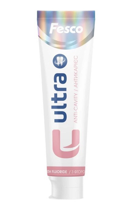 FESCO-Зубна паста Fesco Ultra Anti-Cavity Антікарієс 100 мл-4820204701963