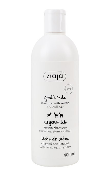 ZIAJA-Шампунь для волос Ziaja Козье молоко для сухих и тусклых волос 400 мл-5901887035459