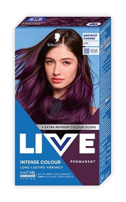 --Стойкая крем-краска для волос Schwarzkopf LIVE Urban Metallics U69 Благородный Аметист-9000101772029