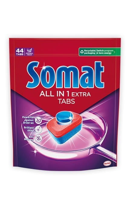 SOMAT-Таблетки для посудомийної машини Somat All in 1 Extra 44 шт-9000101809190